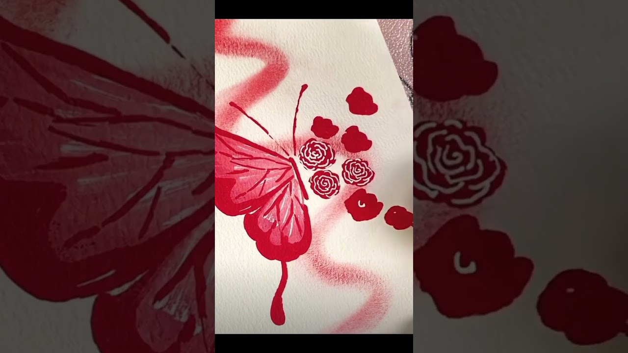 immersive painting mod tutorial | acrylic marker drawing 😱 #immersive #drawing #viralshort