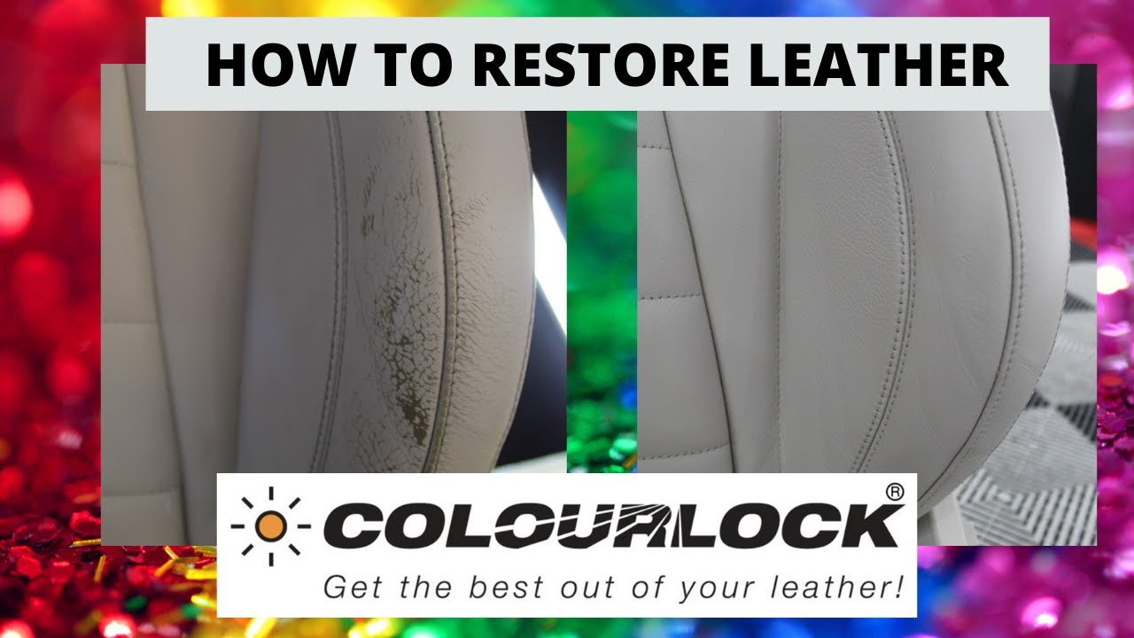 How to restore leather ? DIY bolster repair  . Colourlock