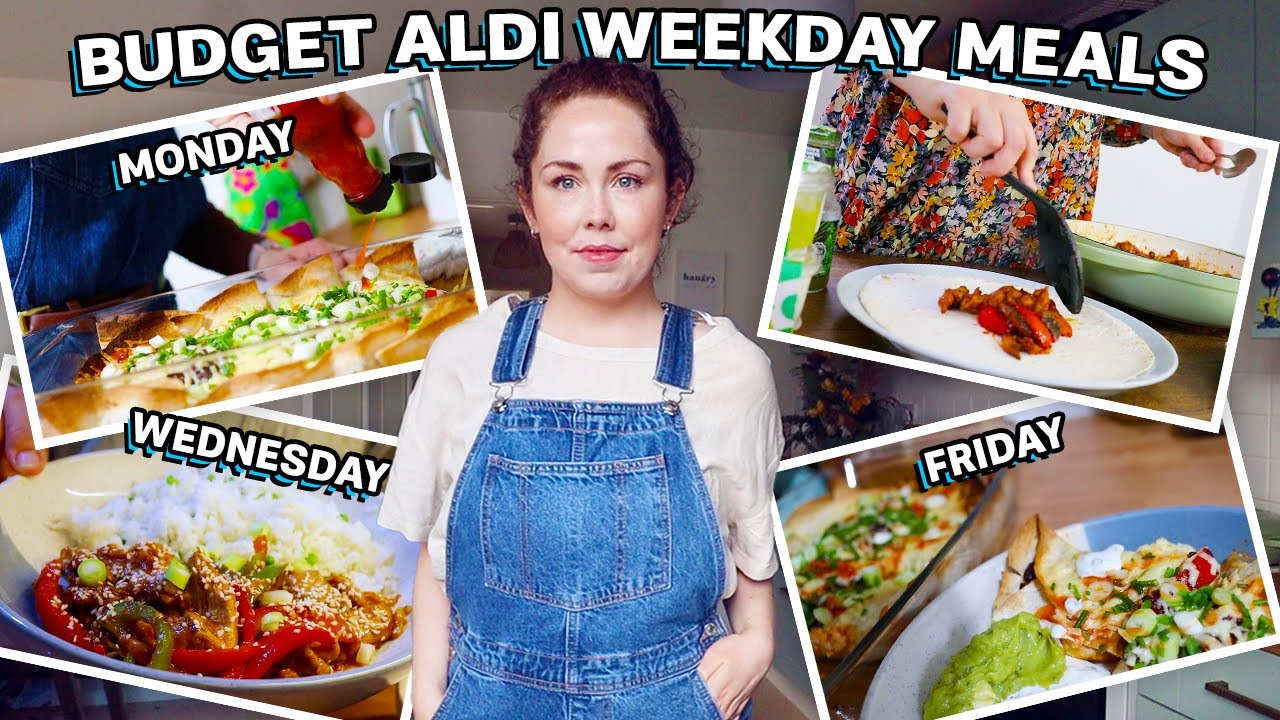 5 BUDGET WEEKDAY MEALS FOR UNDER £25 FROM ALDI