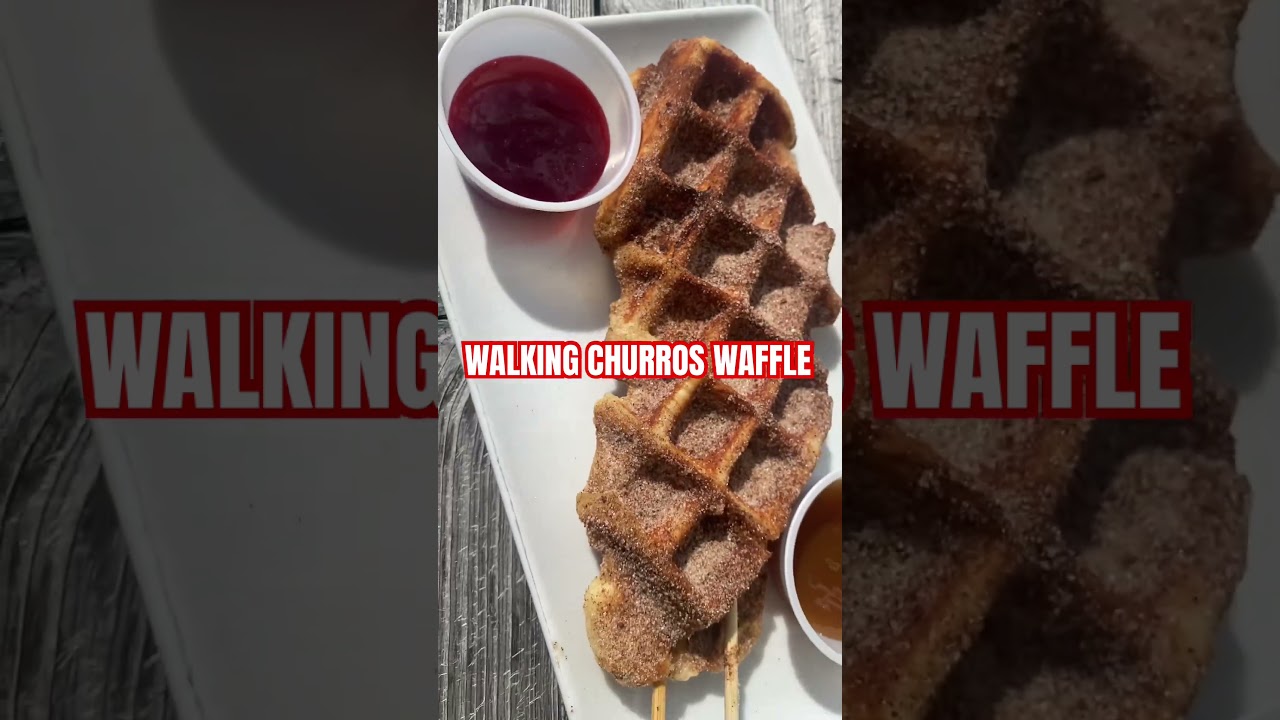 Churros Waffle on a stick #shorts #waffle