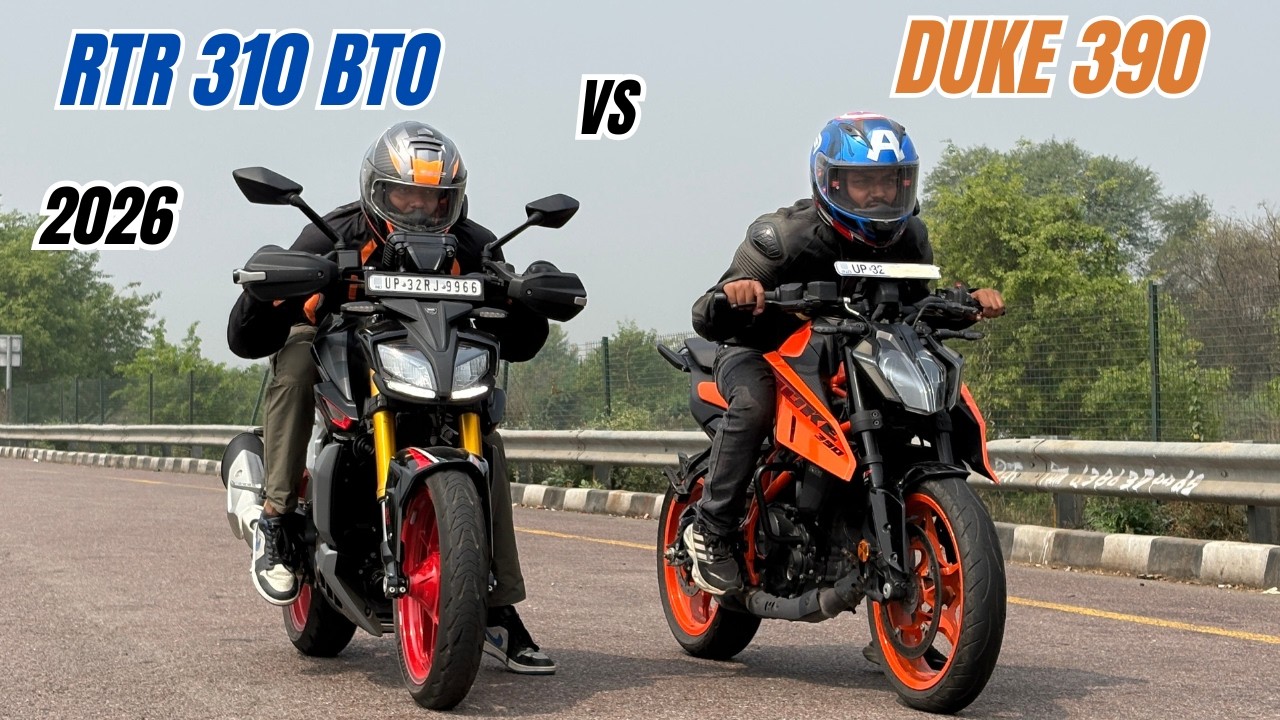 2026 RTR 310 BTO vs DUKE 390 Gen3 Performance Test