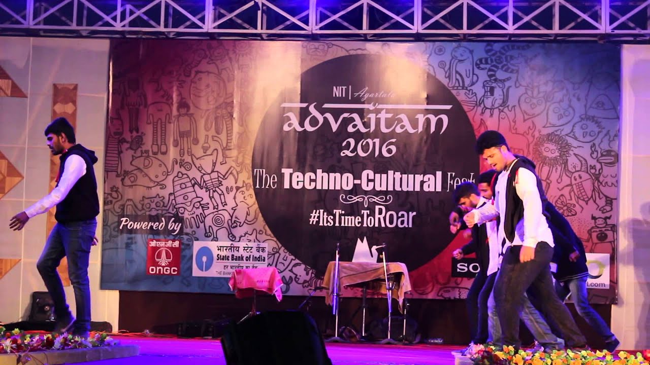 NIT AGARTALA MASSMAHARAJA'S GROUP DANCE  ADVAITAM 2016