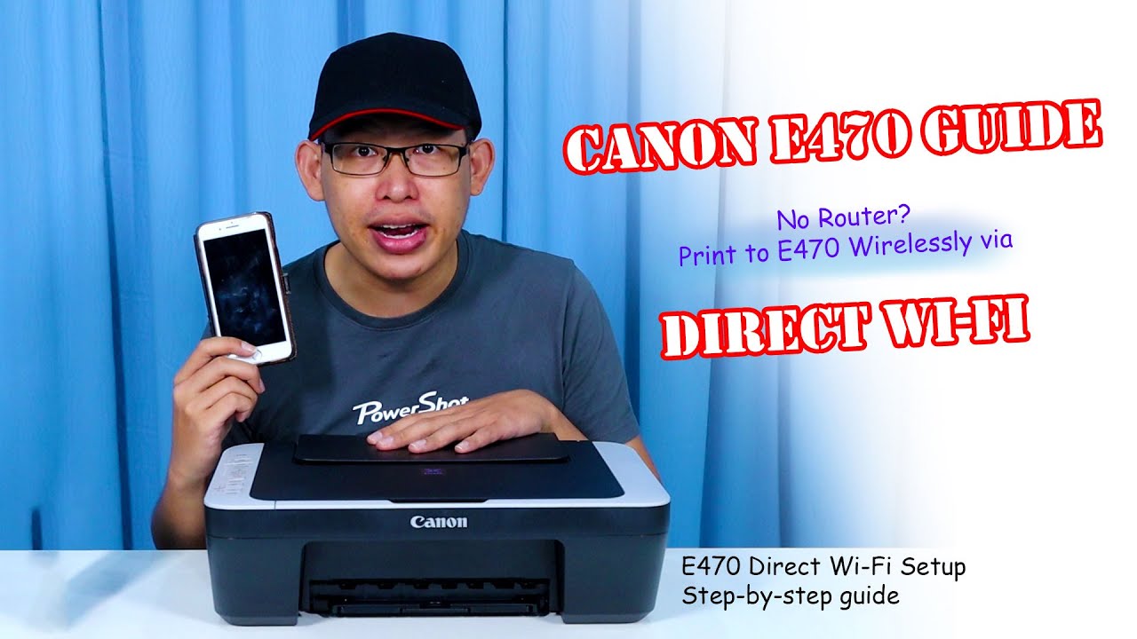 Настройка Wi-Fi Direct на Canon E470 — пошаговое руководство