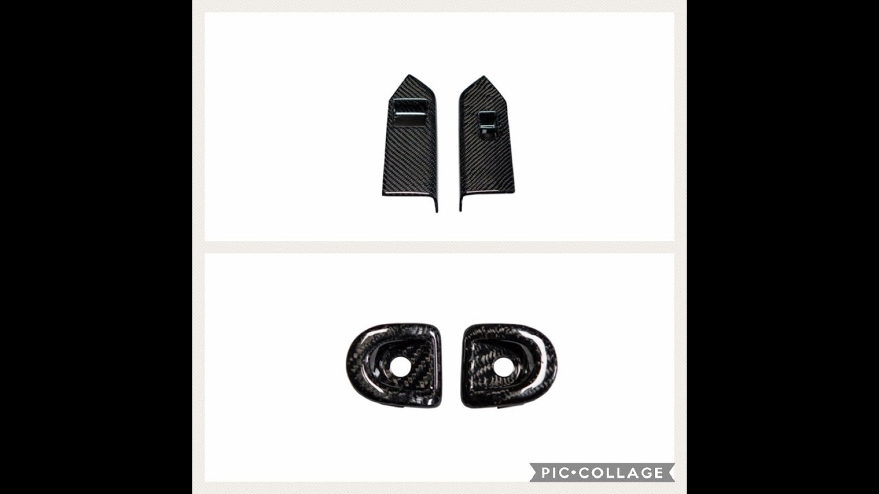 Trufiber carbon fiber door lock(LG83) insert and window switch covers(LG107)