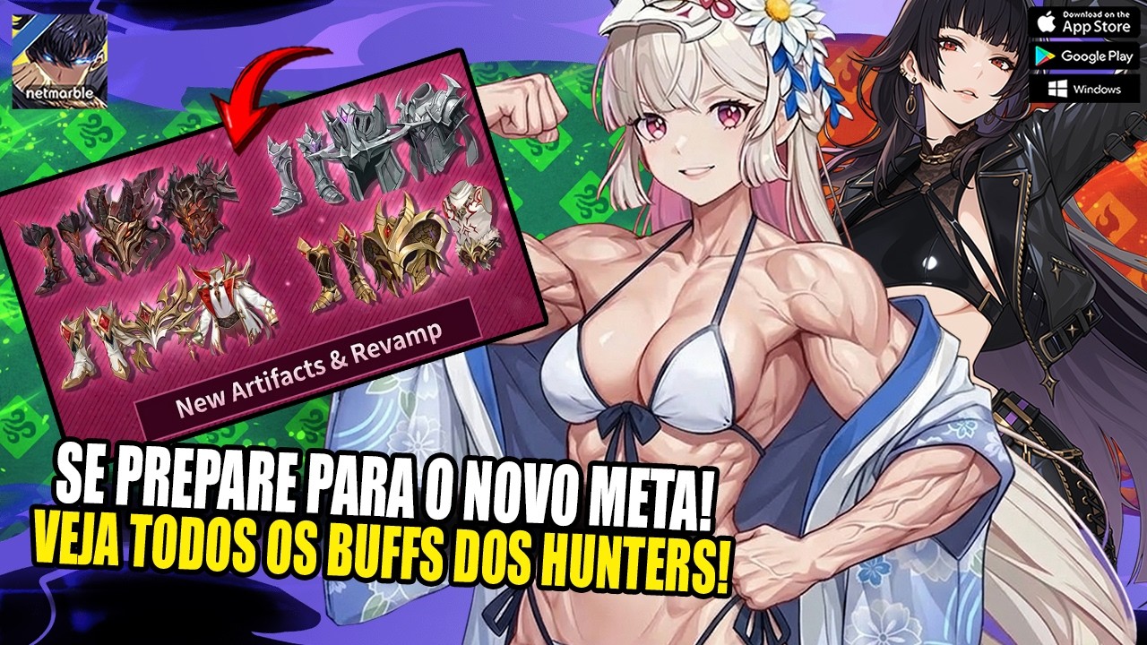O META VAI MUDAR! OS NOVOS ARTEFATOS ESTÃO INSANOS - BUFFS NOS HUNTERS - SOLO LEVELING ARISE