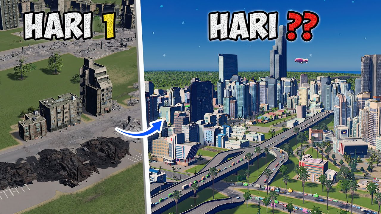 Gua 100% Membangun Ulang Kota Setelah BENCANA BESAR di Cities Skyline
