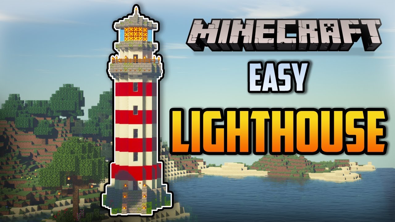 Minecraft : How to build a LIGHTHOUSE ( EASY )