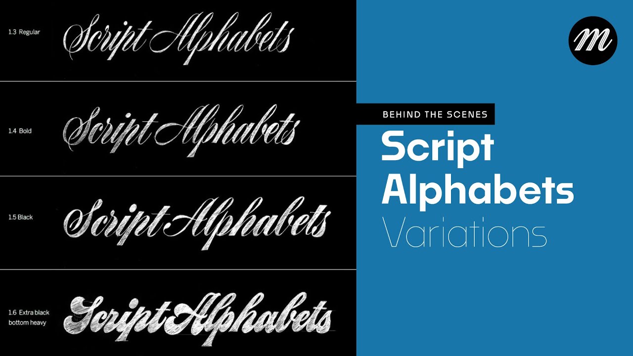 Sharing My Design Process: Script Alphabets Variations