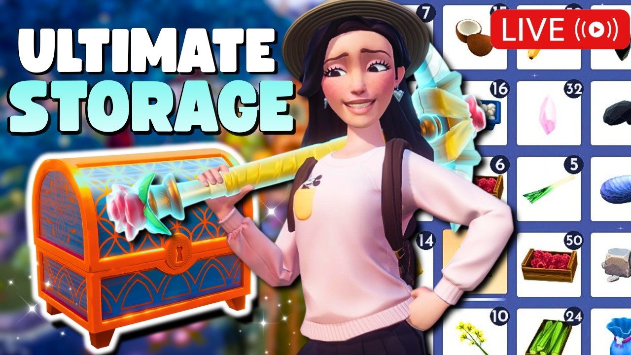 🔴The ULTIMATE Storage Island Design~ Sorting all chests, and DECORATING~DISNEY DREAMLIGHT VALLEY