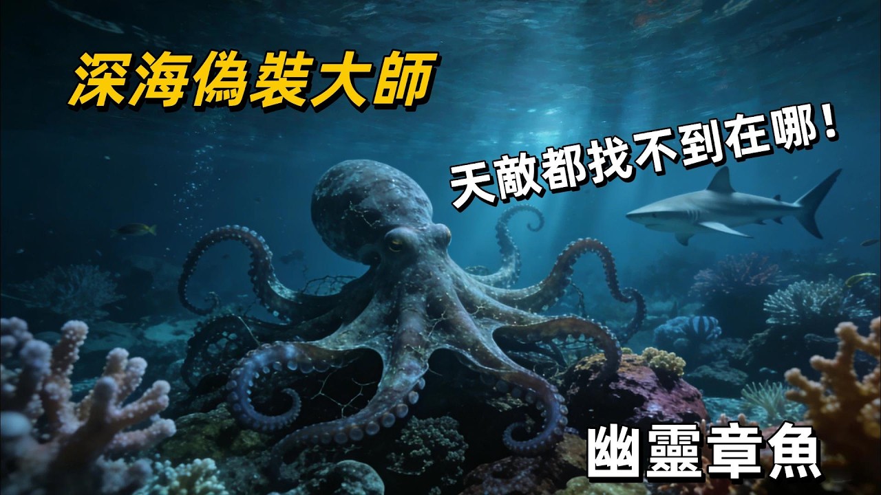 深海黑暗殺手！幽靈章魚：0.1秒完成偽裝，天敵近在眼前也找不到