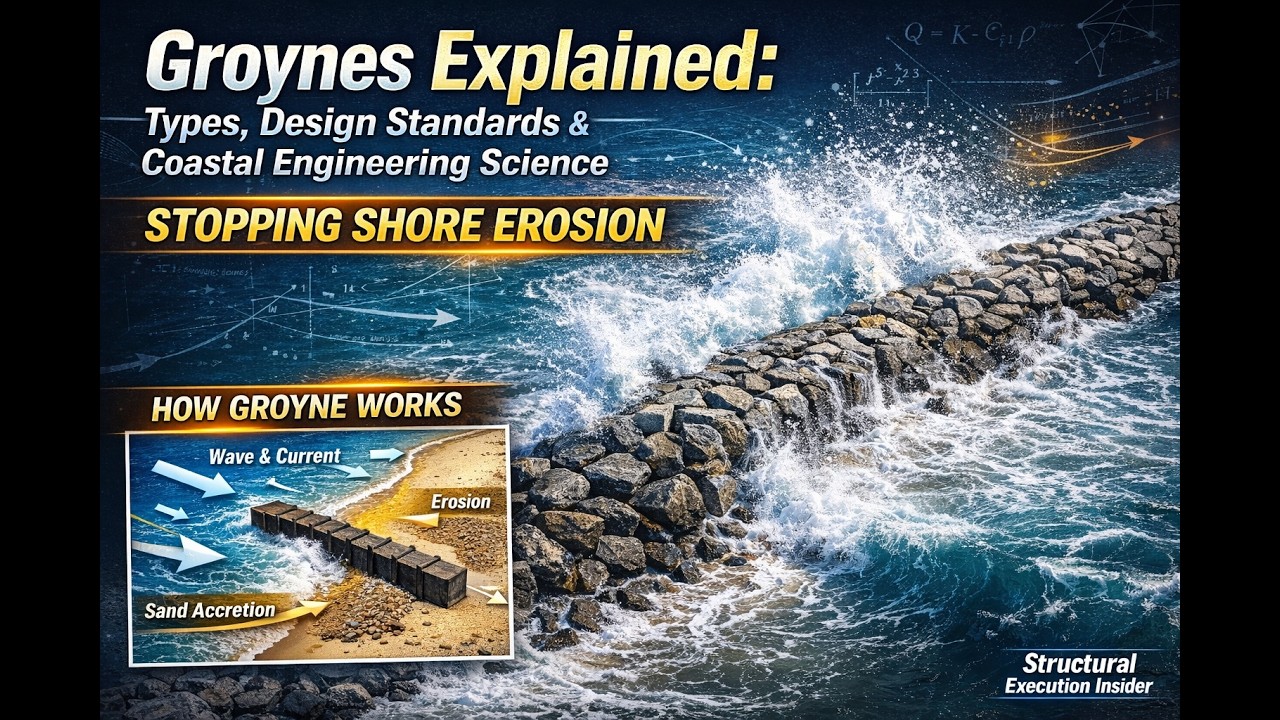 Groynes Explained: Types, Design Standards & Coastal Engineering Science #Groyne #Construct #Shore