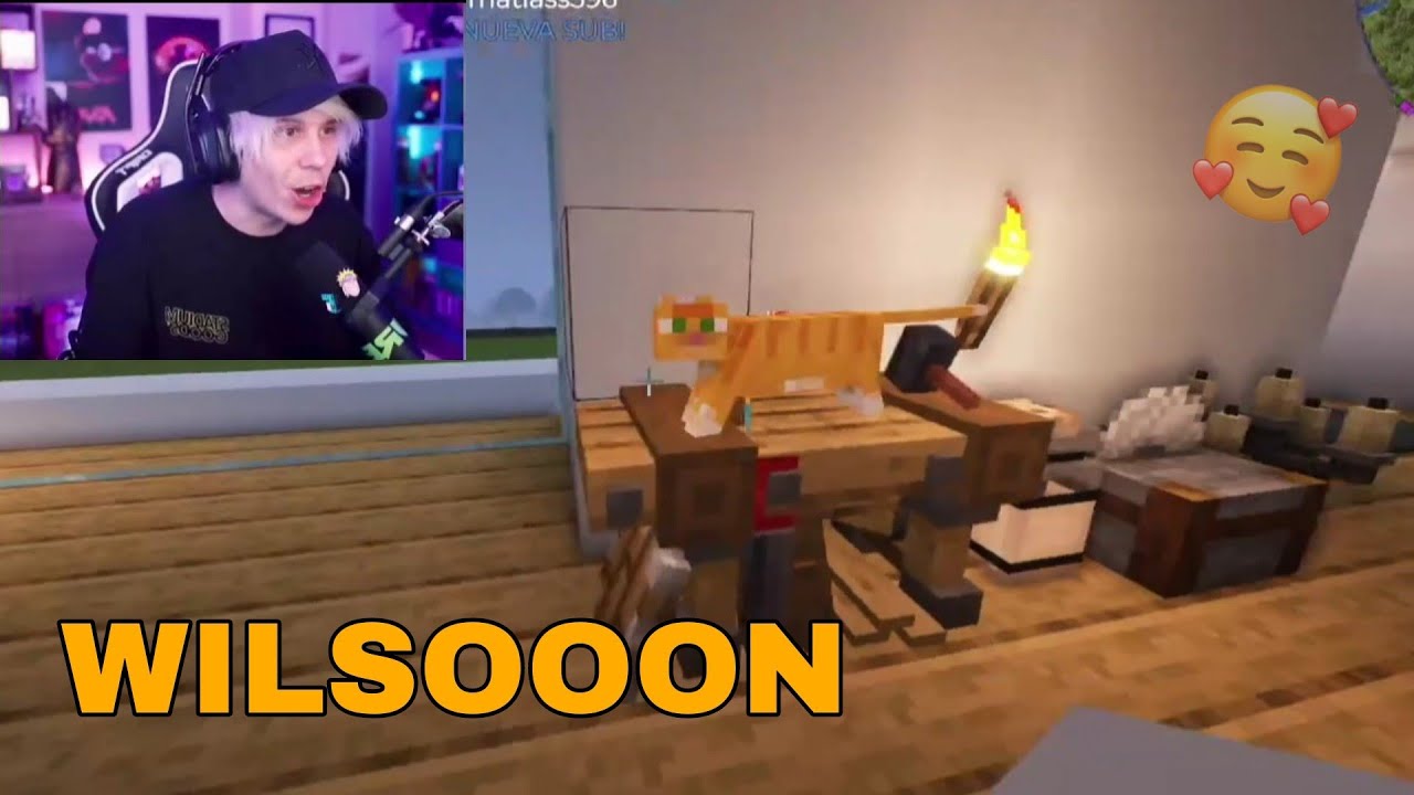 Reacción de Rubius al regalo de Vegetta (Wilson) | Karmaland 5