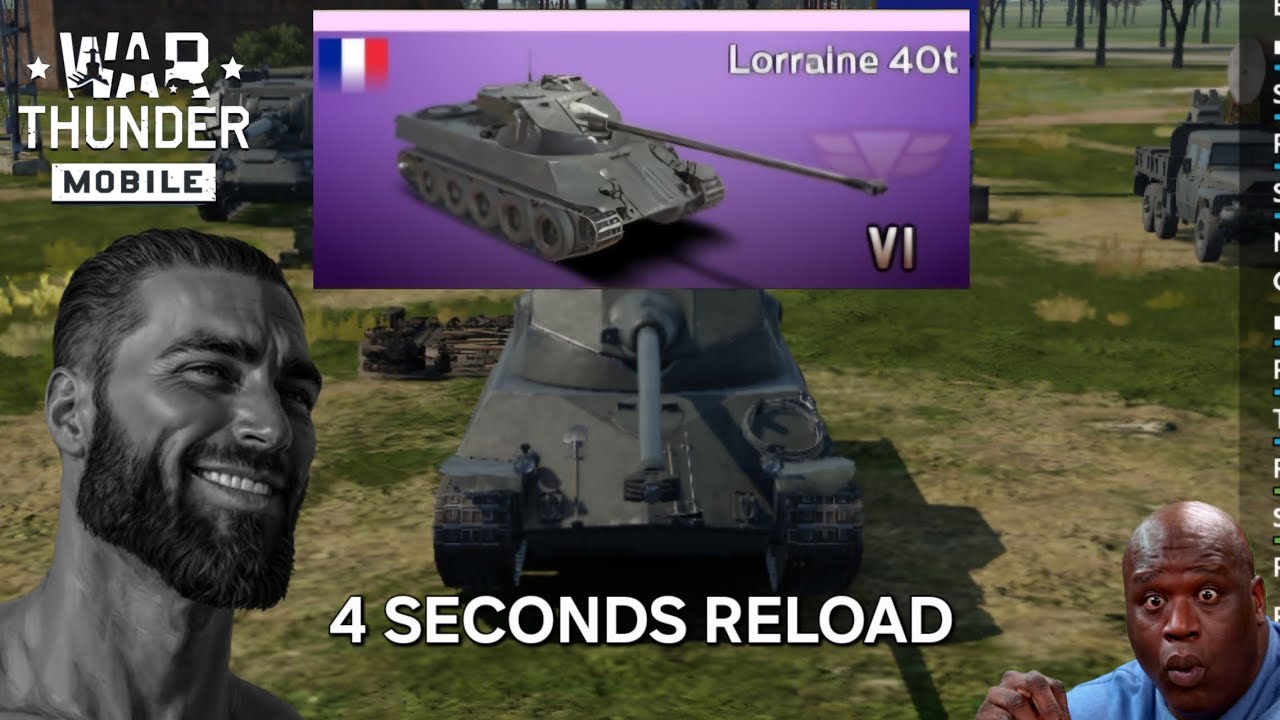 Lorraine 40t ASMR - War Thunder Mobile.