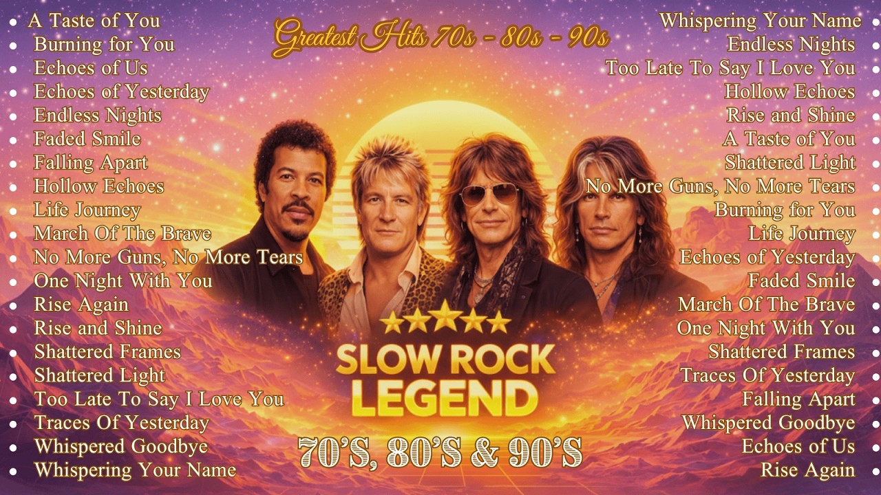 Slow Rock Legends 70s 80s 90s Greatest Hits – Timeless Love Songs & Power Ballads Collection