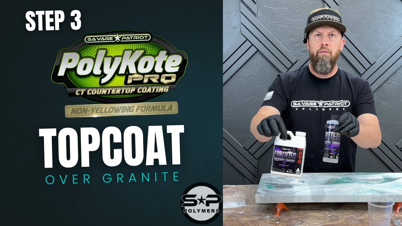 Step 3  PolyKote over granite