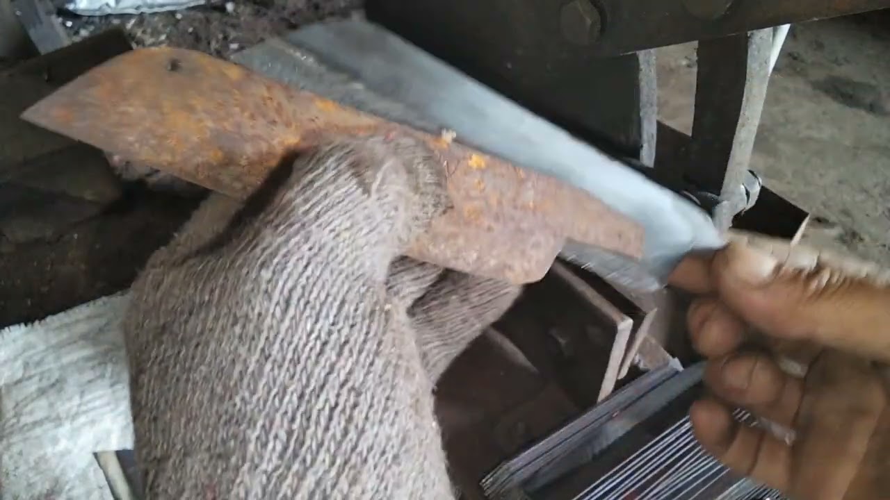 Proses pembentukan wilah wilah pisau dapur jenis baja #viral