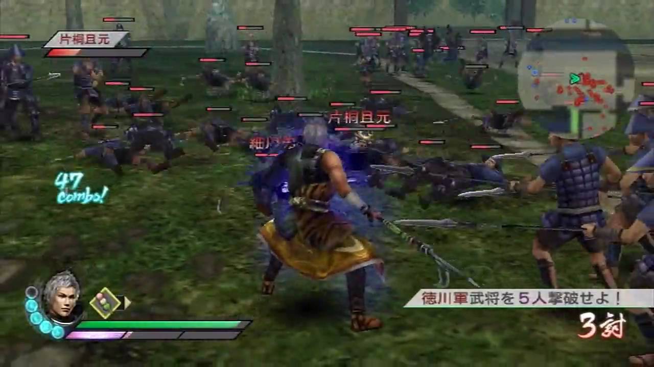 Samurai Warriors 3 (JPN) - Katō Kiyomasa Gameplay (Chaos Difficulty) (Part 1/3) (HD