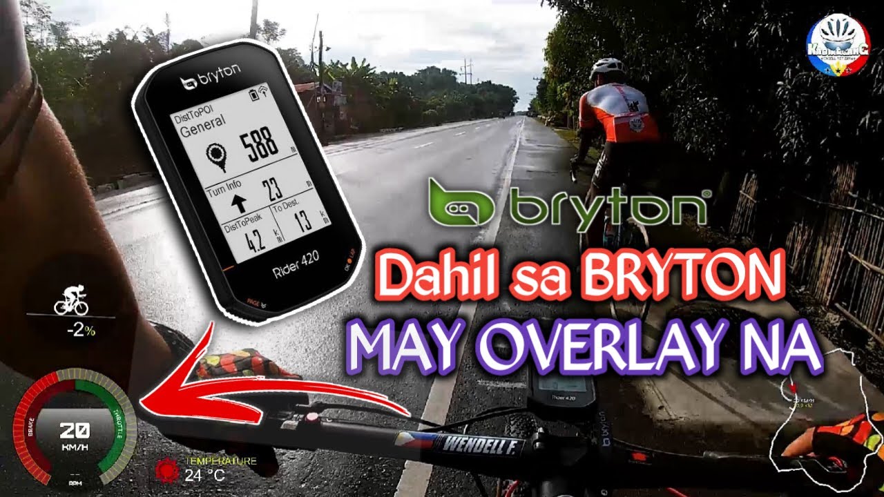 BRYTON 420 GPS BIKE COMPUTER TEST RIDE/SALAMAT SA NAG SPONSOR #kabikegang #wendellfetizanan