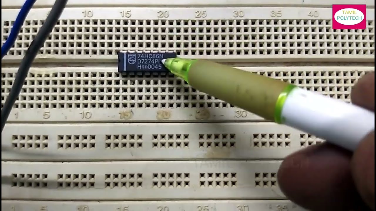VERIFICATION OF HALF SUBTRACTOR EXPERIMENT IN TAMIL