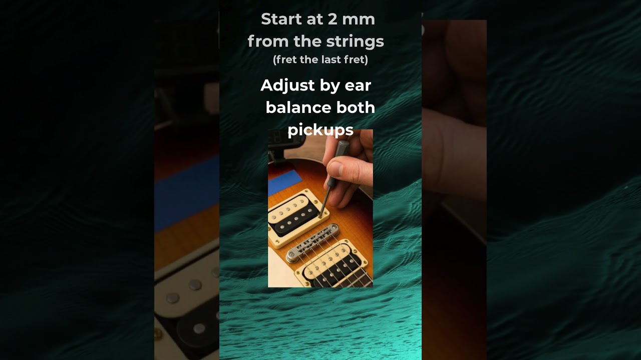 Fix Muddy Guitar Tone Fast! 🎸 Pickup Height in 30 Seconds #shorts