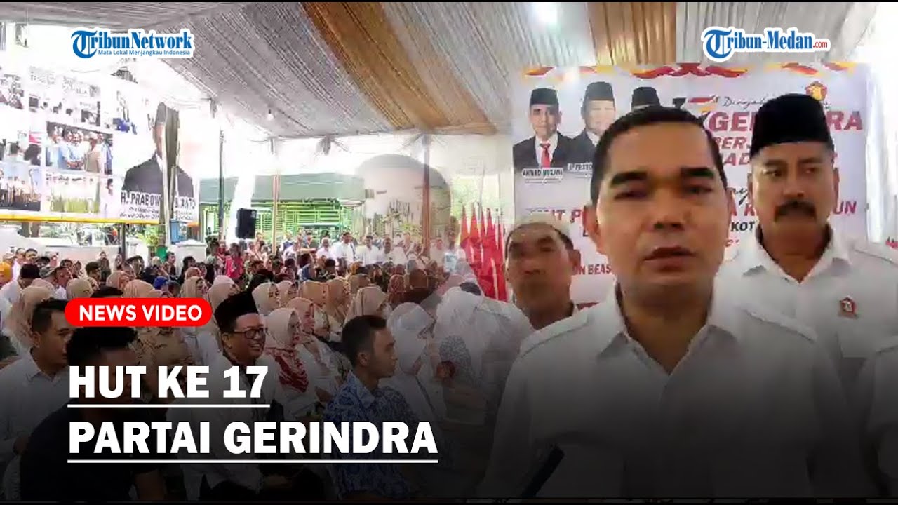 HUT ke 17 Partai Gerindra, Dihadiri Gubernur, Wali Kota dan Bupati Terpilih