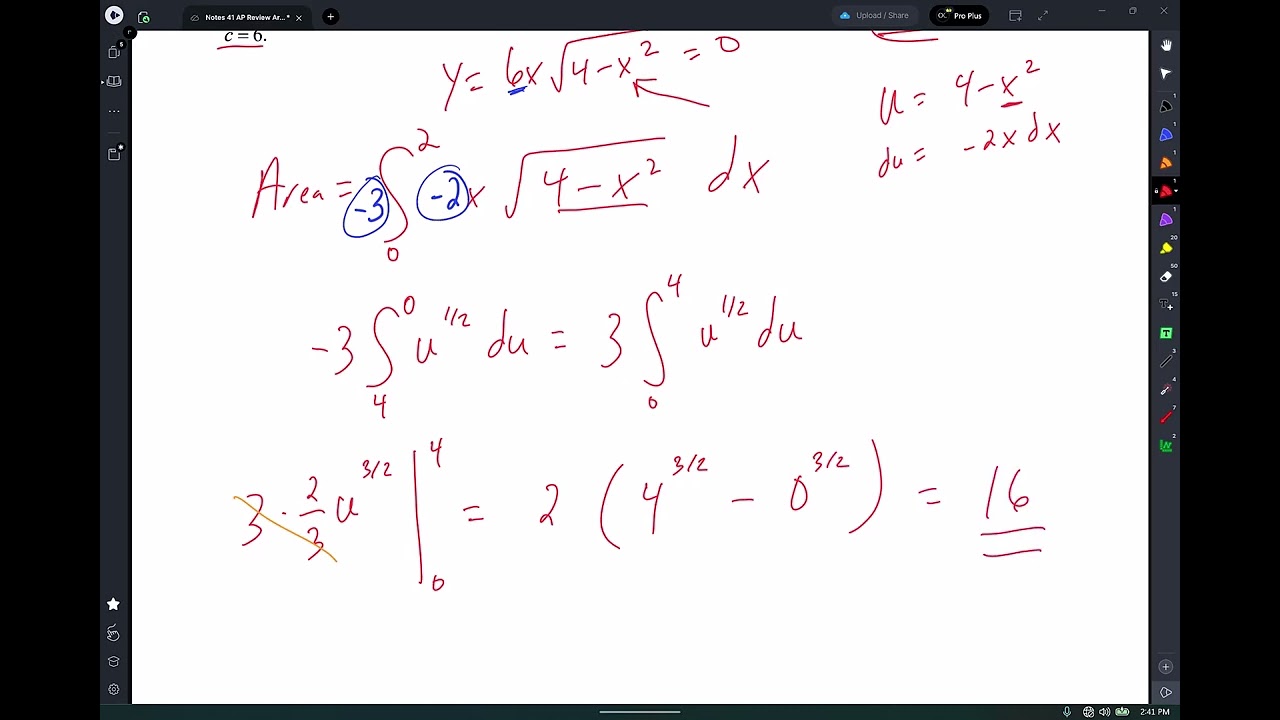 C Notes 41 AP Review Area and Volume