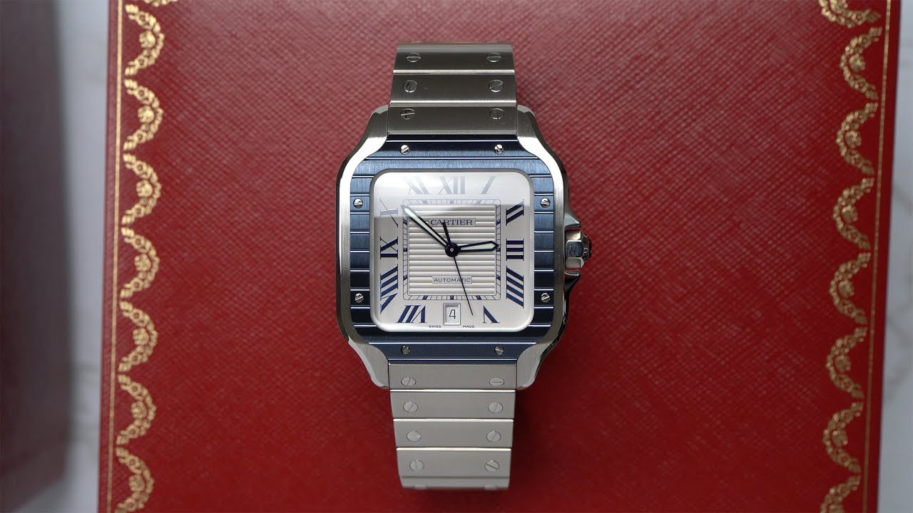 Новые часы Cartier Santos с синим PVD-покрытием. У меня есть чувства.