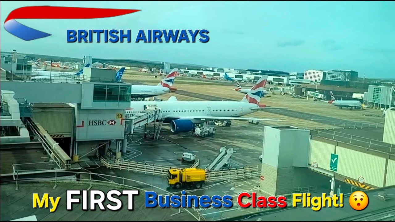 First Ever British Airways 777-200ER Business Class Flight | London Gatwick to Kingston Jamaica ✈️