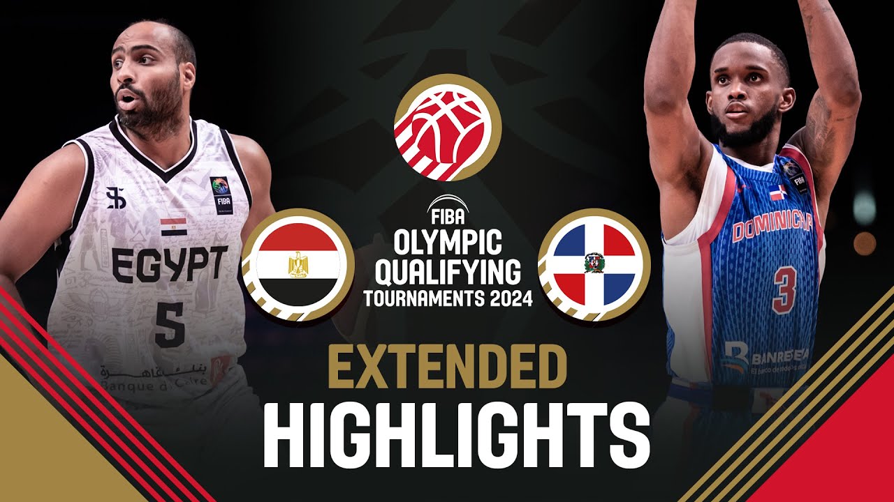 Egypt 🇪🇬 vs Dominican Republic 🇩🇴 |  Extended Highlights | FIBA OQT 2024 Greece