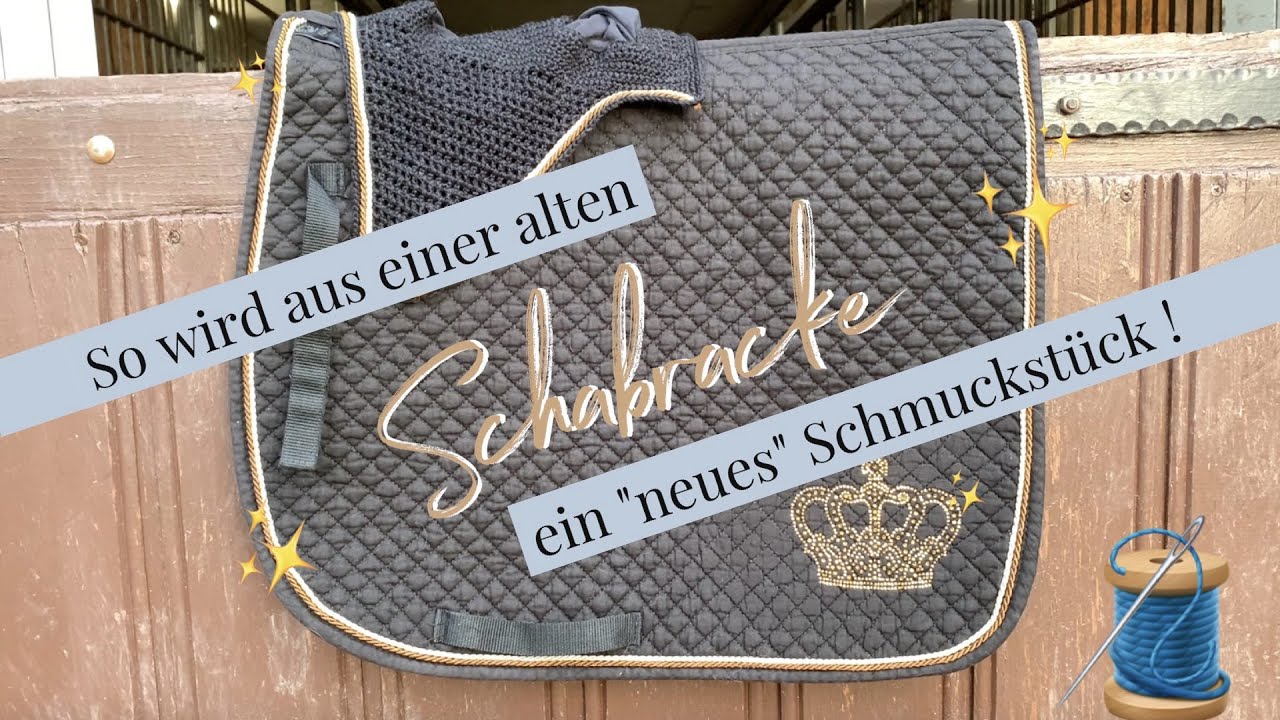 PFERDE-DIY | So wird aus einer ALTEN SCHABRACKE ein NEUES SCHMUCKSTÜCK | Julia's ReiterBlog