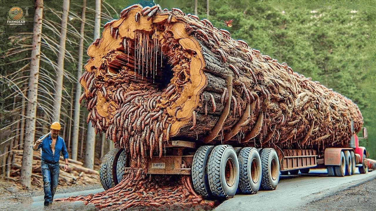 Transporting Logging Wood This Way - Biggest Heavy Machinery | Agriculture Technology