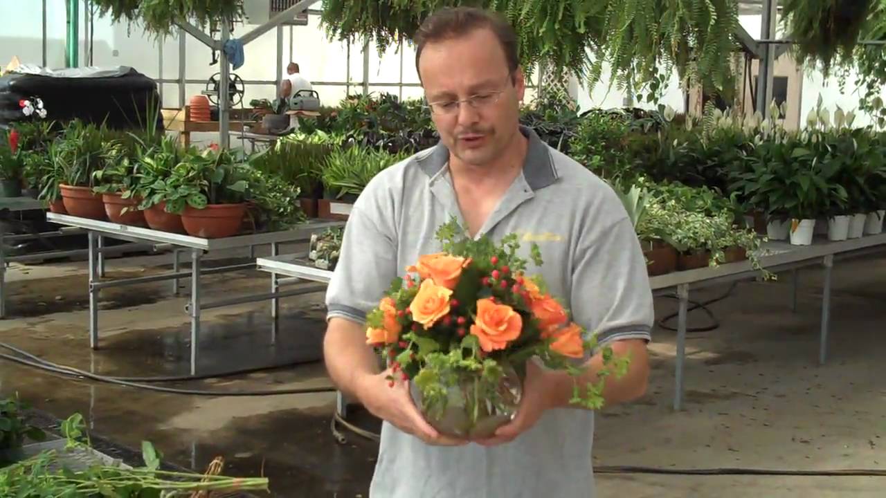 How to Arrange a Dozen Roses in a Bubble Bowl