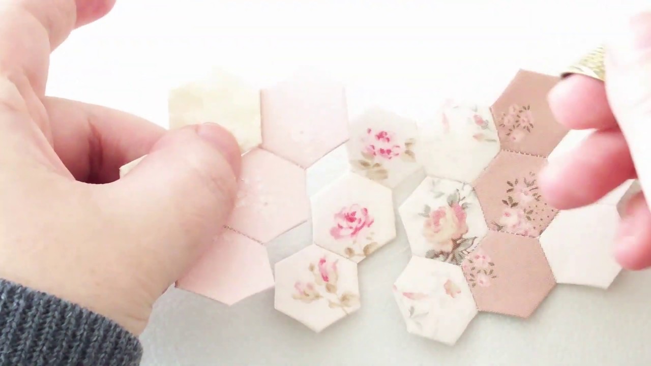 ぺーパーライナーでヘキサゴン English Paper Piecing Hexagon