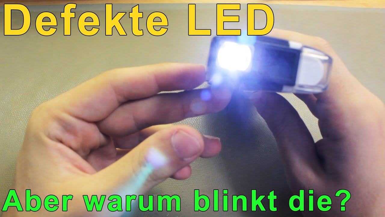 Elektronik: komische LED | Aber warum blinkt die denn?