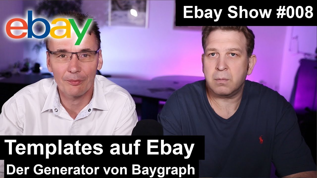 Ebay Template | Kostenlose Vorlage von Baygraph |  Podcast #008 | Baygraph