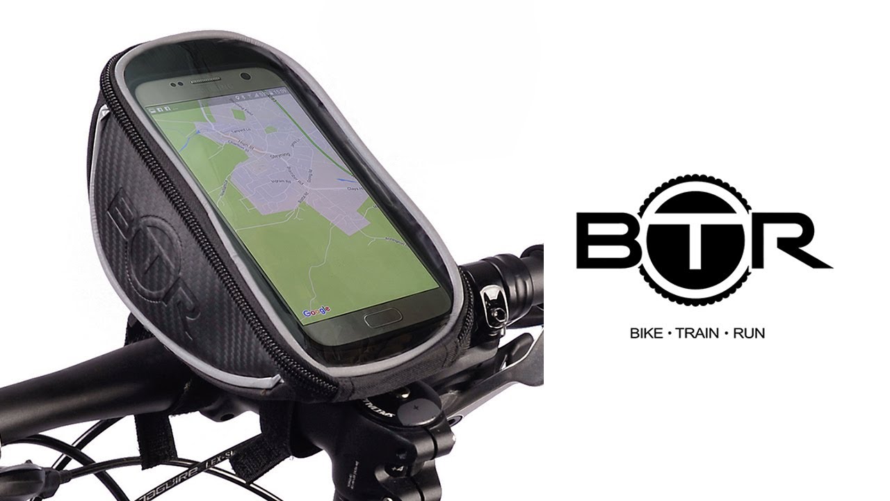 BTR Handlebar Bike Bag Pannier with Mobile Phone Holder with Clear PVC Screen
