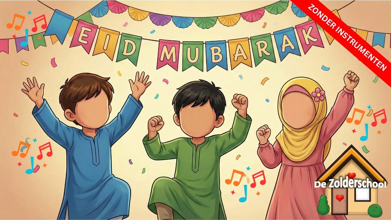 Kinderliedje: Eid Mubarak - zonder instrumenten | Vocals only | De Zolderschool