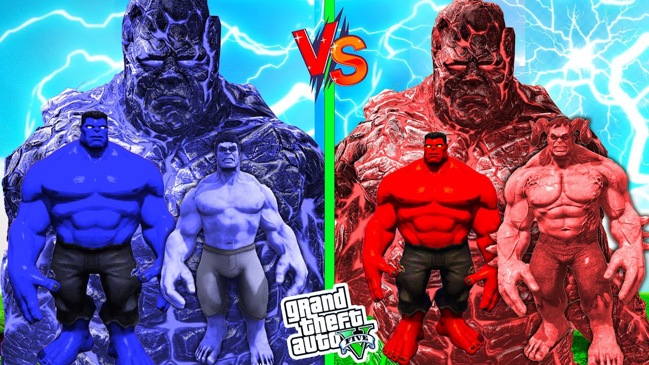 SHINCHAN Growing BIGGEST RED & BLUE HULK FAMILY in GTA 5!