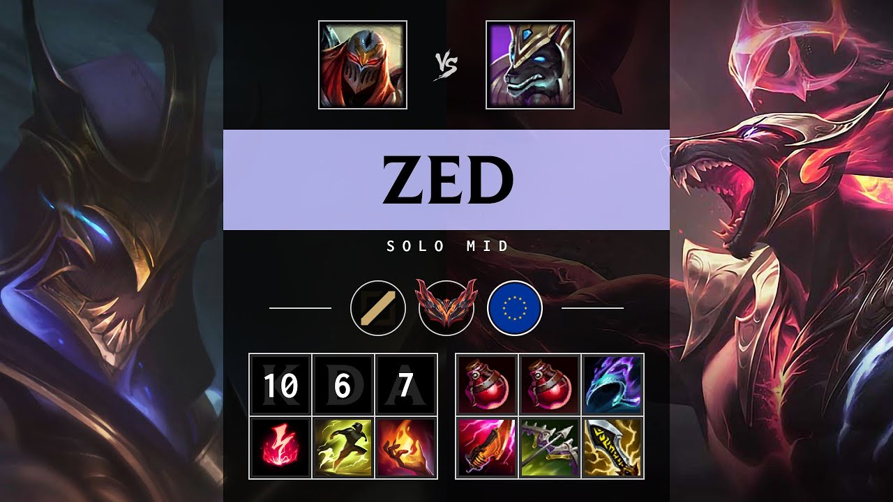Zed Mid vs Nasus - EUW Grandmaster Patch 25.11
