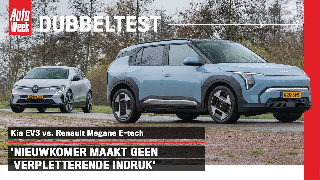 Kia EV3 vs. Renault Megane E-tech - AutoWeek Dubbeltest