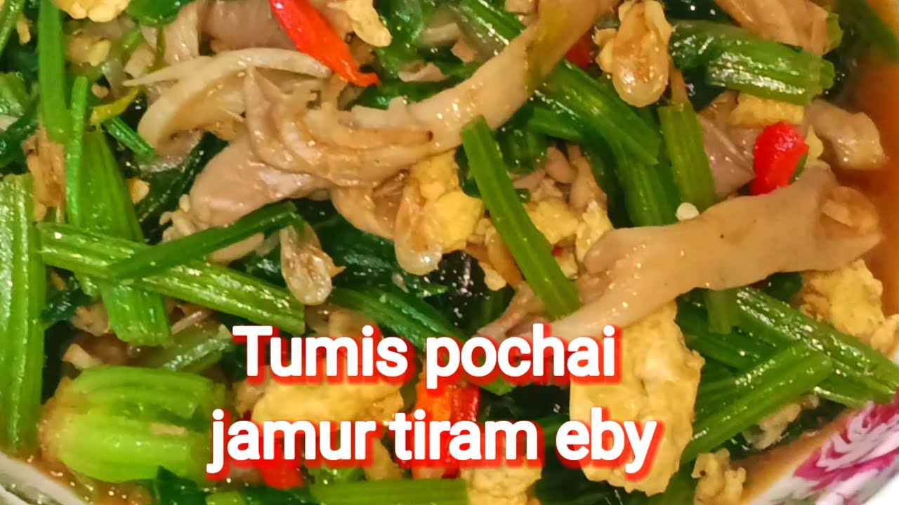 Tumis pochai jamur tiram eby untuk buka puasa 