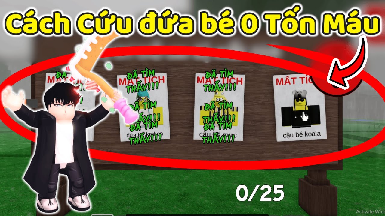 THNE CÁCH CỨU 4 ĐỨA BÉ KHÔNG TỐN MÁU 99 ĐÊM TRONG RỪNG 99 NIGHTS IN THE FOREST | ROBLOX