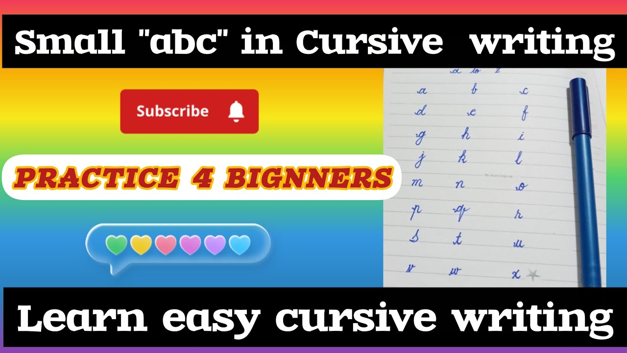 Small cursive 