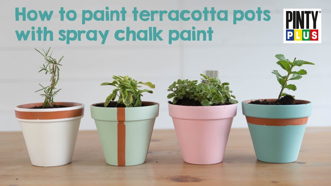 How to paint flower pots with chalk paint | DIY/Garden