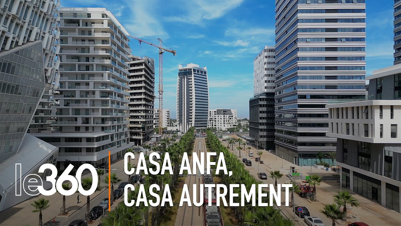 Le nouveau pôle urbain Casa Anfa vu du ciel