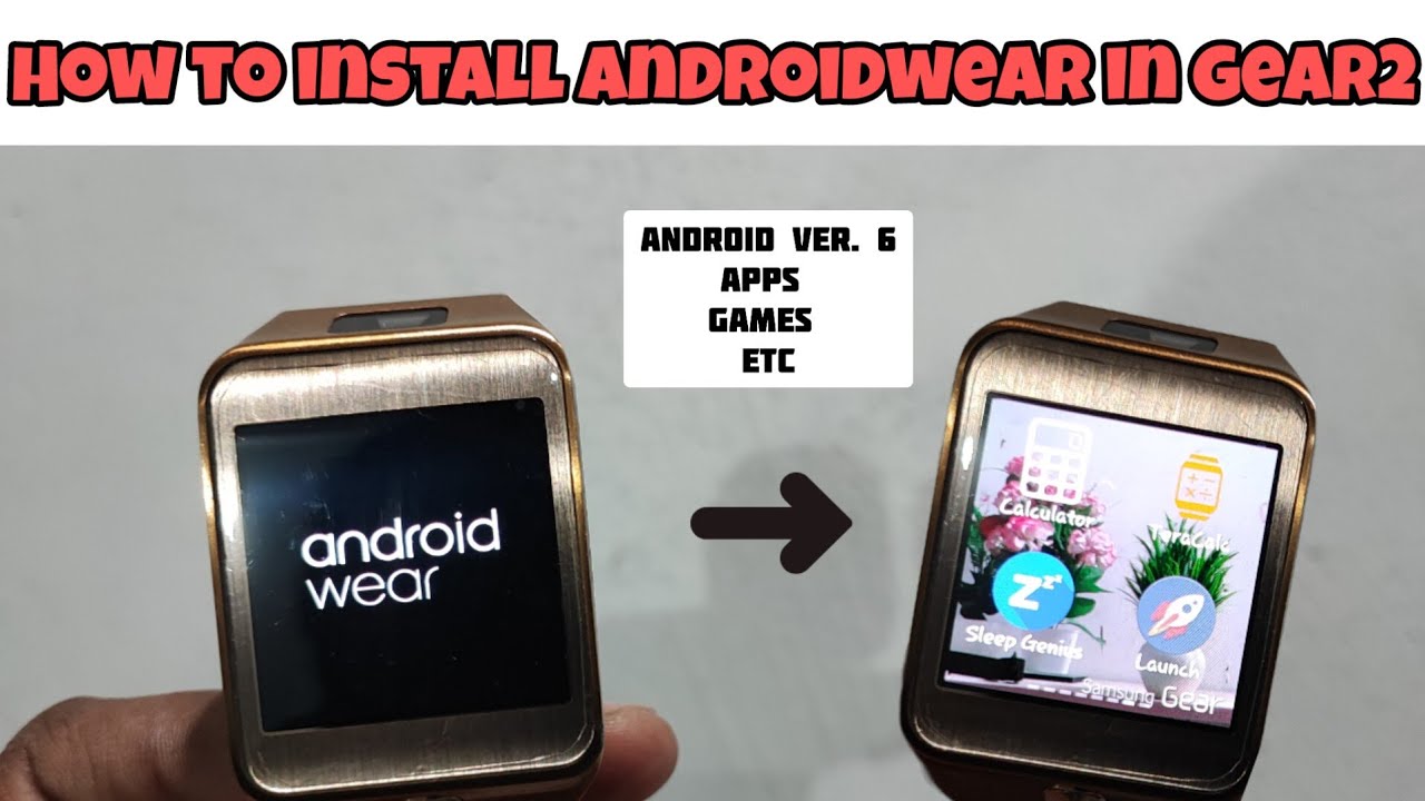 Install Androidwear on your Existing smartwatch 😍 | Samsung gear 2 custom rom | new video