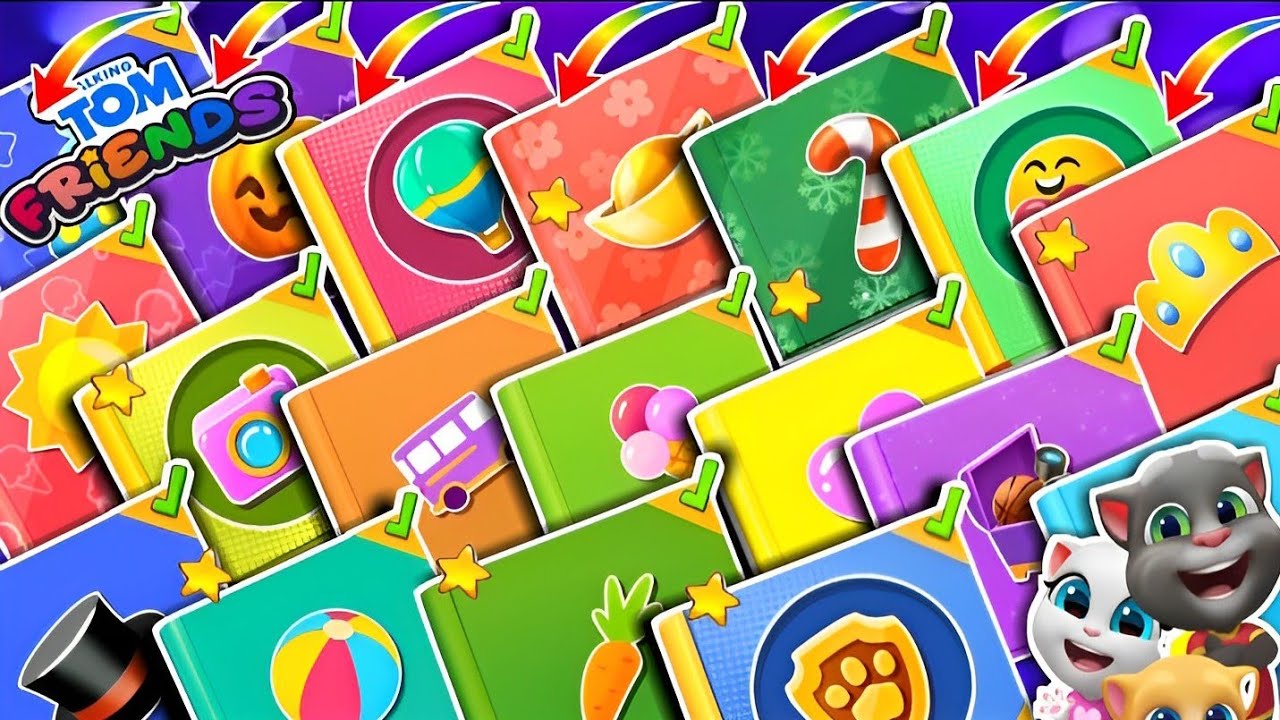 🌈📚🌺💥All Sticker's Album Complete💥🌺📚🌈My Talking Tom Friends Gameplay🎶🌺