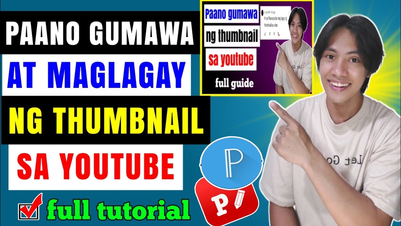 Paano gumawa ng thumbnail sa youtube at sa facebook gamit ang cellphone full tutorial