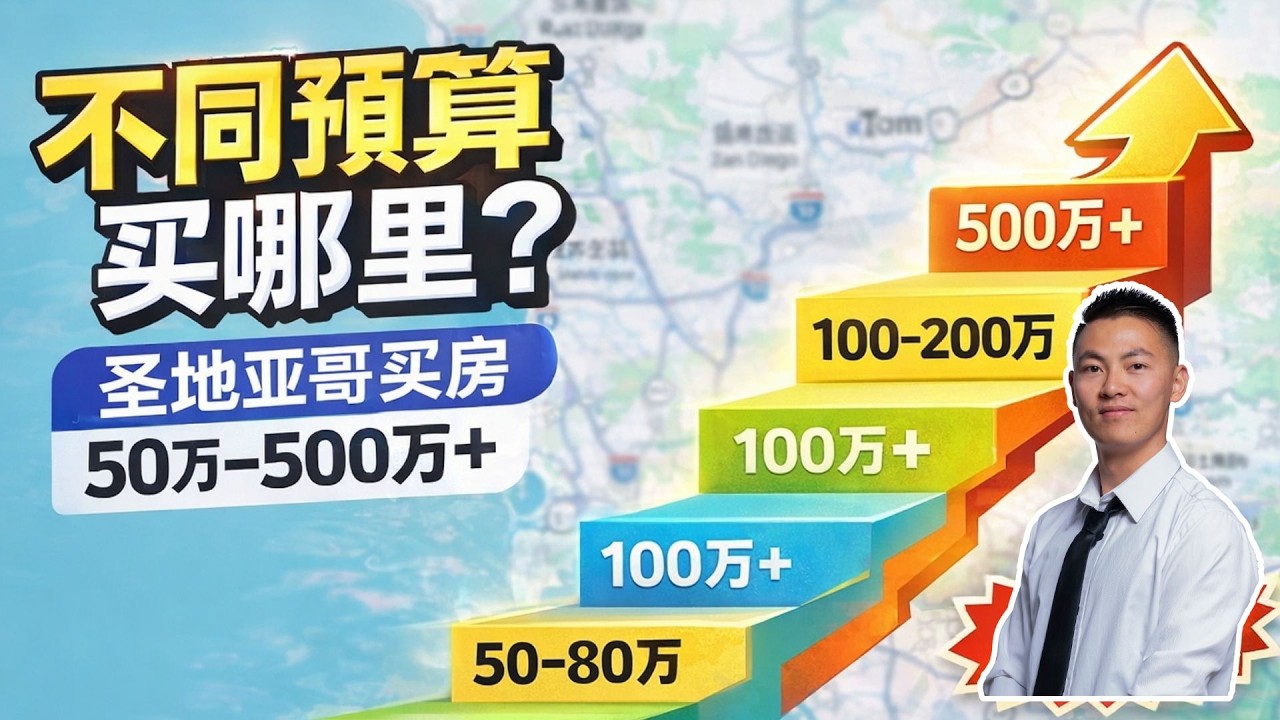 全网最详细圣地亚哥买房选区指南｜不同预算该买哪个区？50到500万以上，一次讲清
