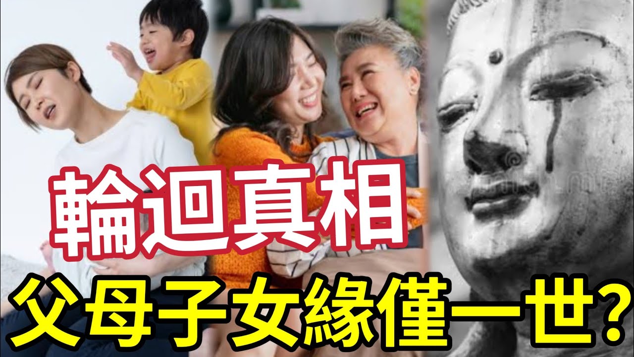 #佛禪 必聽！父母子女「緣分只有一世？」佛陀說出「輪迴中最悲痛的真相」明白了淚流滿面！眾生皆是父母。。。